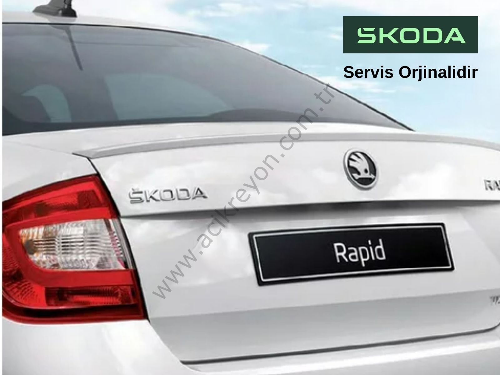 SKODA SERVİS ORJİNALİ BAGAJ SPOİLER 5JH071640A SKODA RAPİD 2013-2022