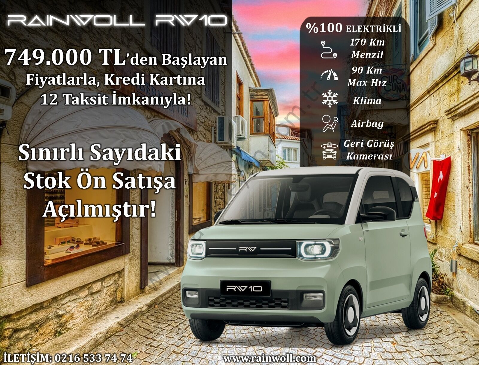RAINWOLL RW10 ELEKTRİKLİ ARAÇ