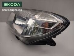SKODA ORJİNAL FAR SOL 5J1941017  SKODA FABIA-ROOMSTER 07-10 FAR ELEKTRIK MOTORLU