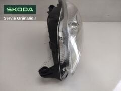 SKODA ORJİNAL FAR SOL 5J1941017  SKODA FABIA-ROOMSTER 07-10 FAR ELEKTRIK MOTORLU